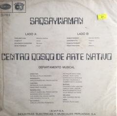 Centro Qosqo De Arte Nativo ''Saqsaywaman'' LP