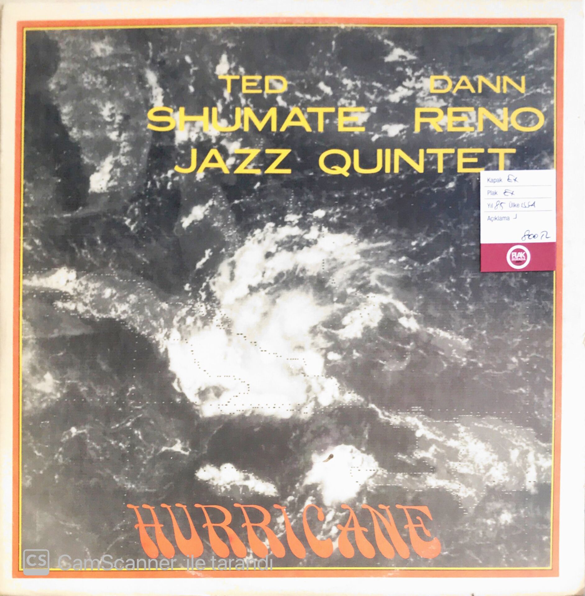 Ted Schumate Dann Reno Jazz Quintet - Hurricane - LP