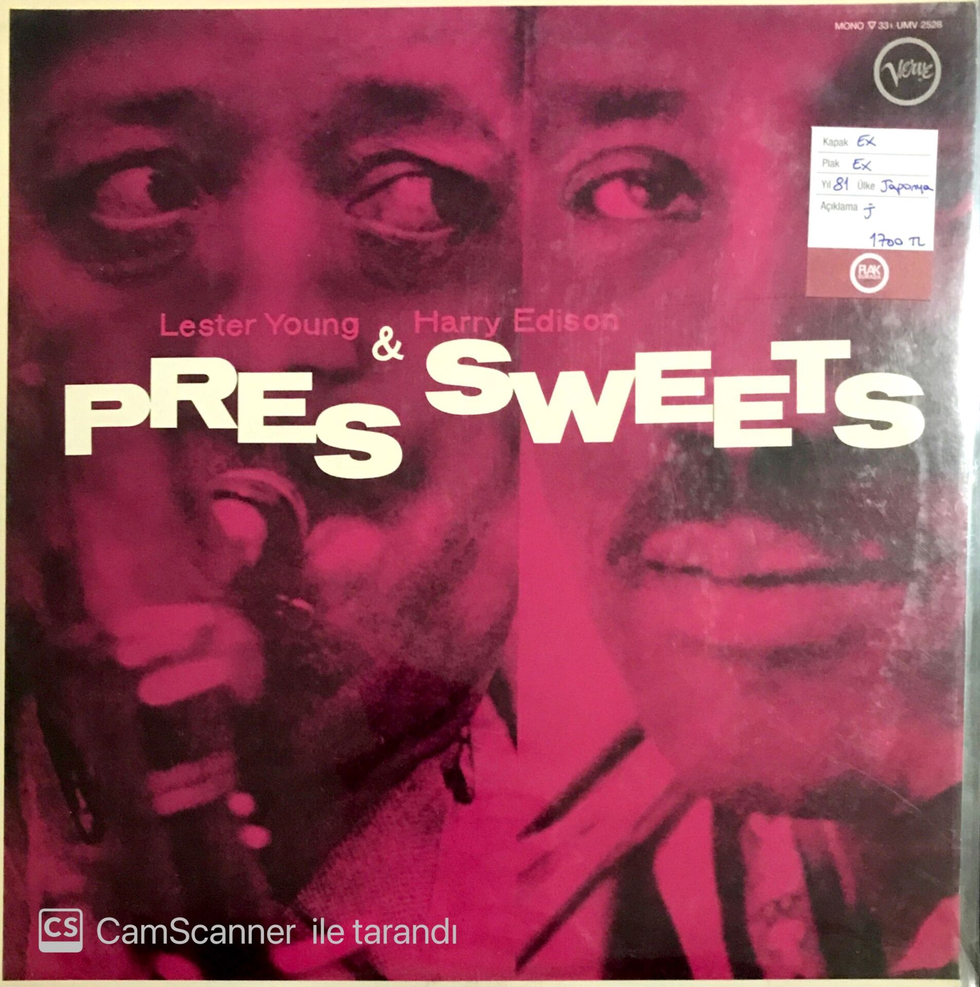 Lester Young & Harry Edison - Pres Sweets LP
