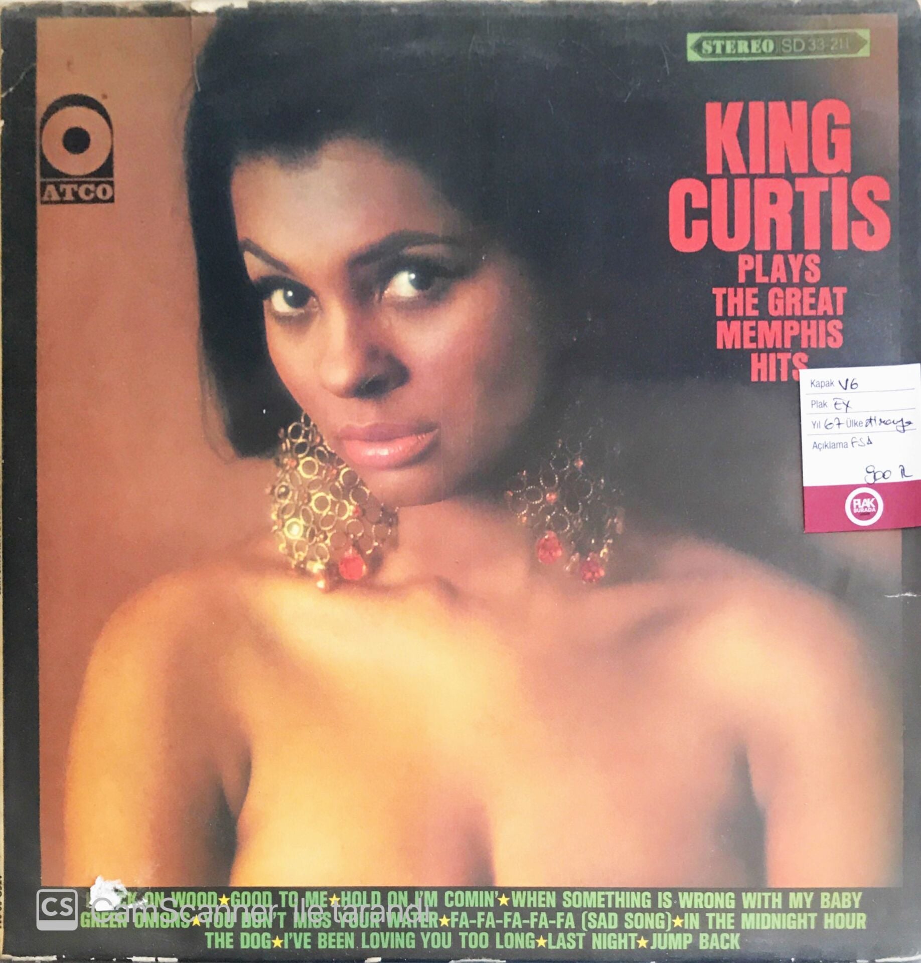 King Curtis Plays The Great Memphis Hits - LP
