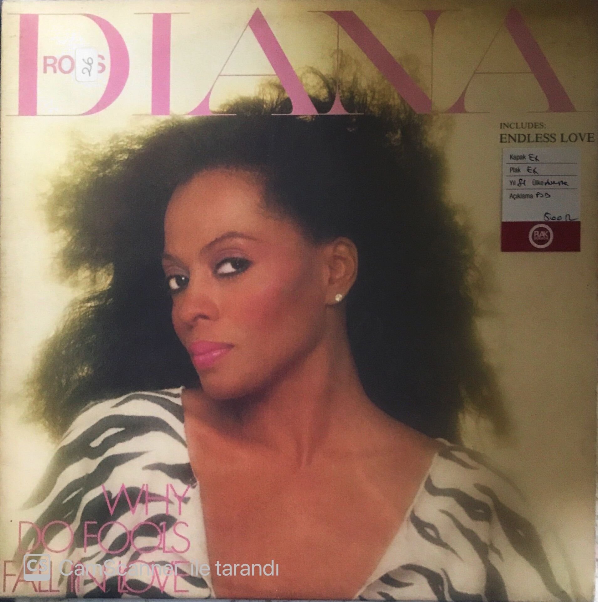 Diana Ross - Why Do Fools Fall In Love - LP