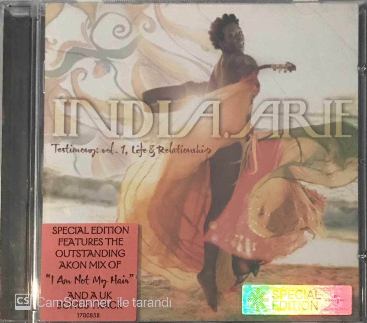 India Arie Testimony : Vol.1 Life & Relationship CD