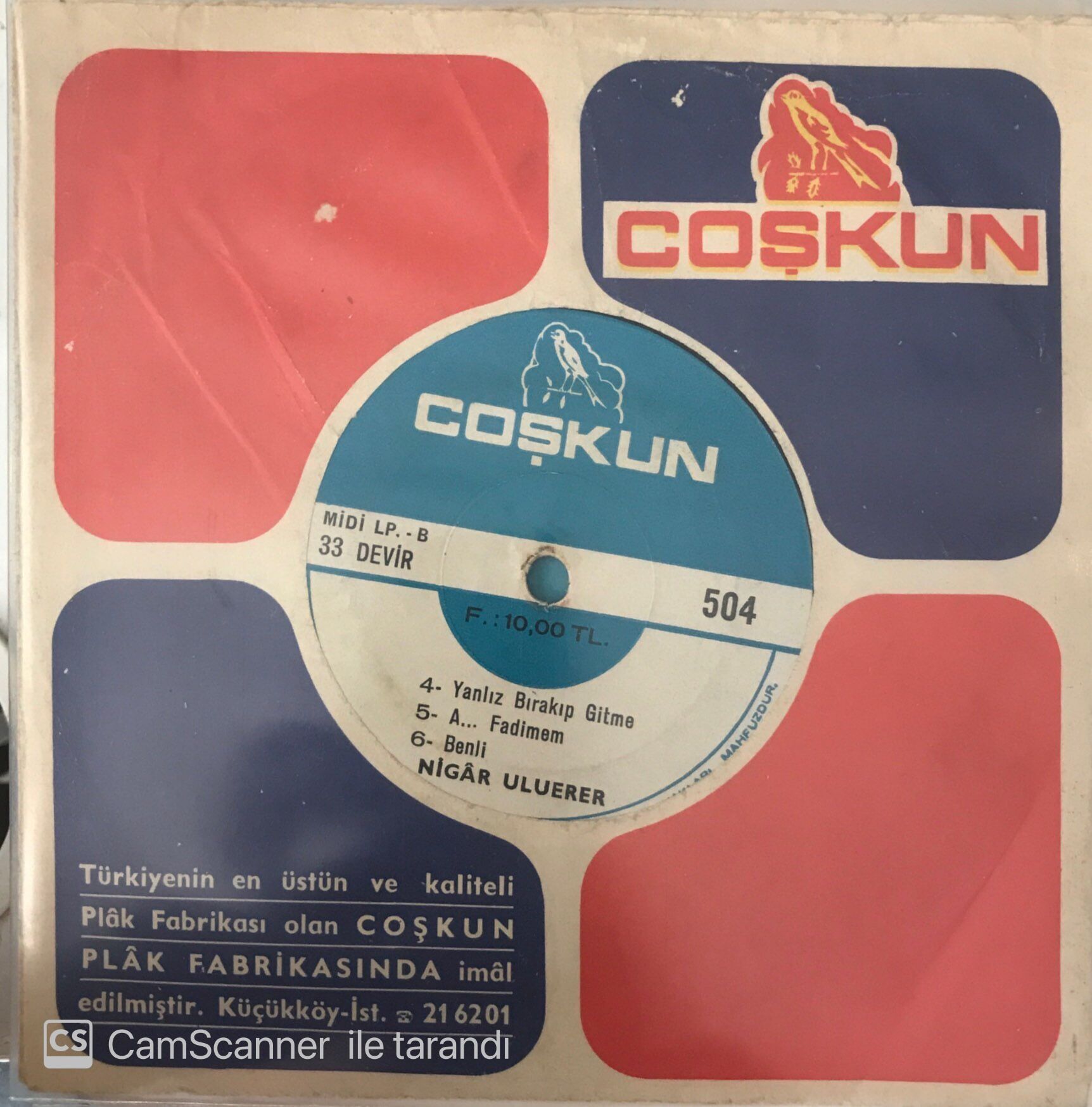 Nigar Uluerer Senden Bilirim Midi LP