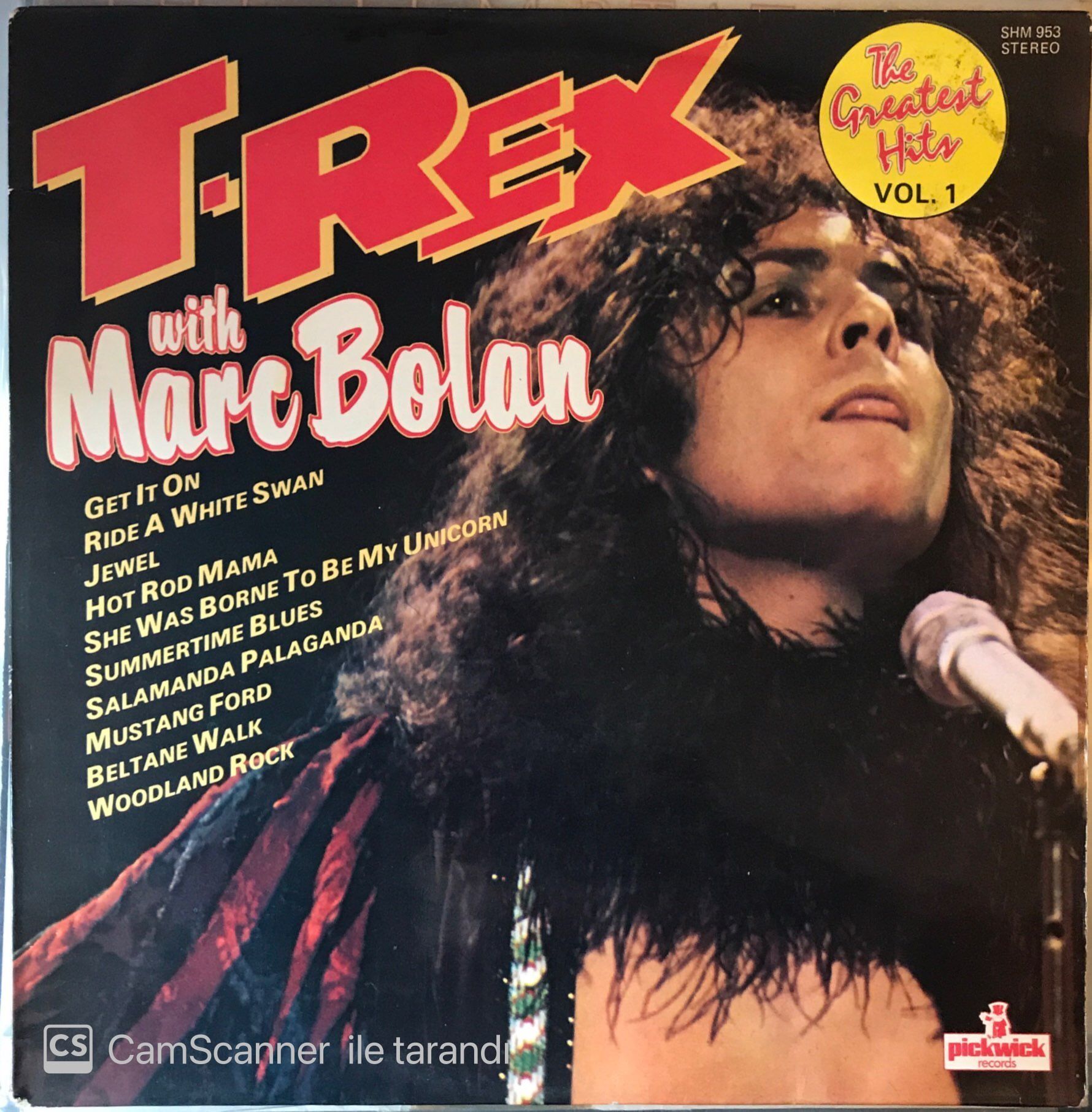 T Rex With Marc Bolan The Greatest Hits Vol.1 LP