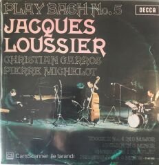 Jacques Loussier Play Bach No. 5 LP