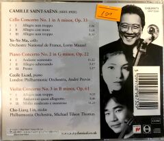Saint-Saens: Cello Concerto / Piano Concerto / Violin Concerto CD
