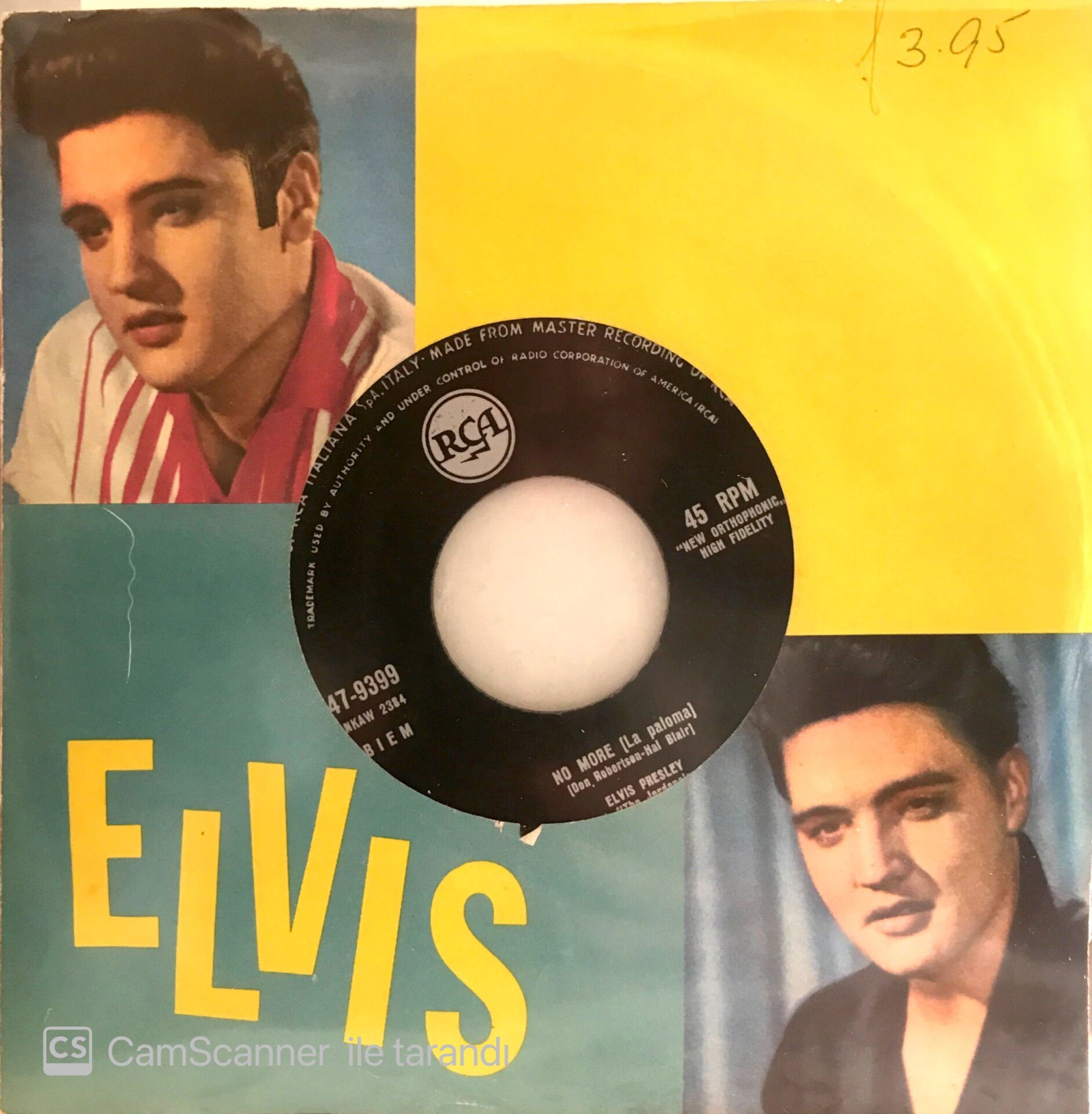 Elvis Presley - Sentimental Me 45lik