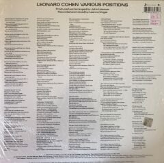 Leonard Cohen Various Positions LP