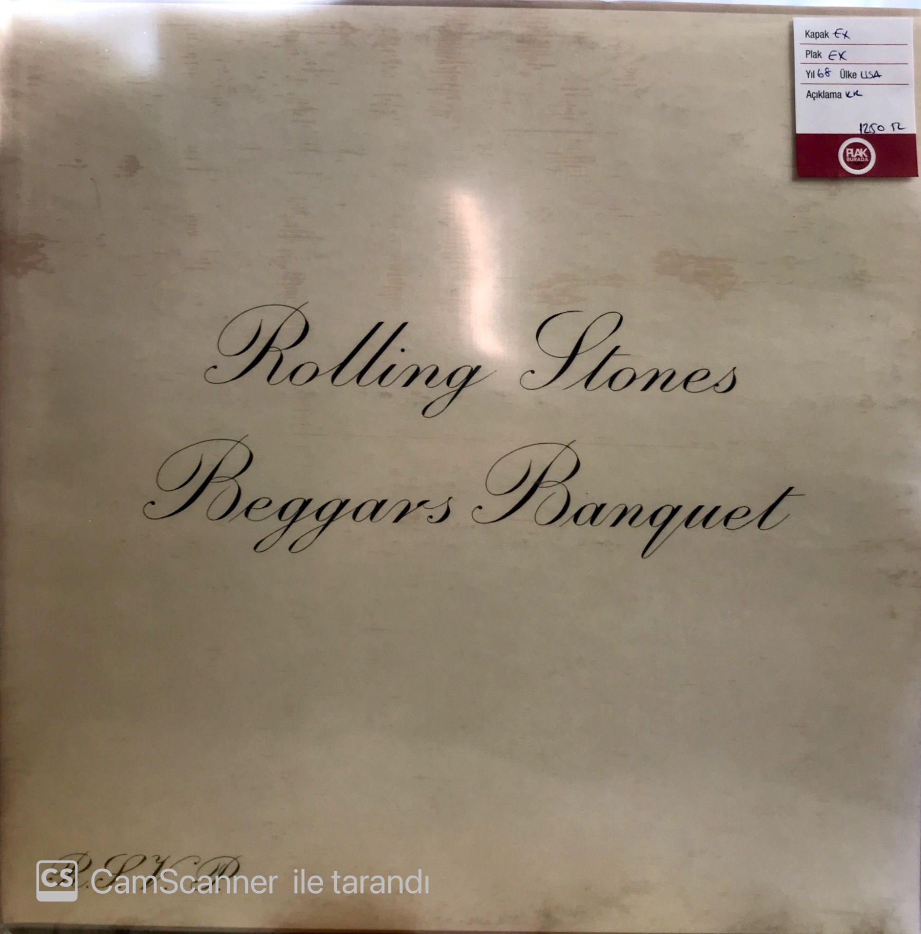 Rolling Stones Reggars Banquet LP