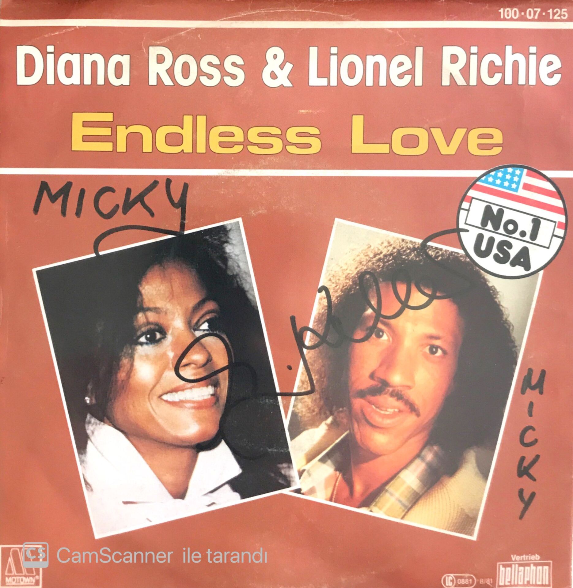 Diana Ross & Lionel Richie Endless Love  45lik