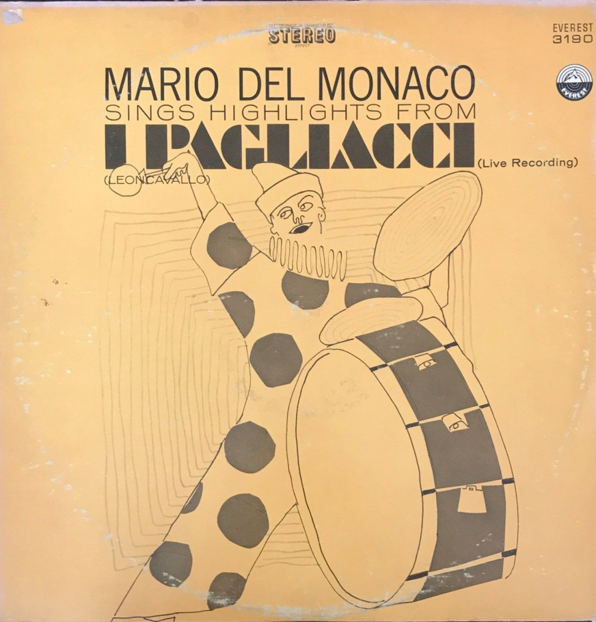 Mario Del Monaco Sings Highlights From I Pagliacci LP