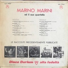 Marino Marini Ed II Suo Quartetto LP