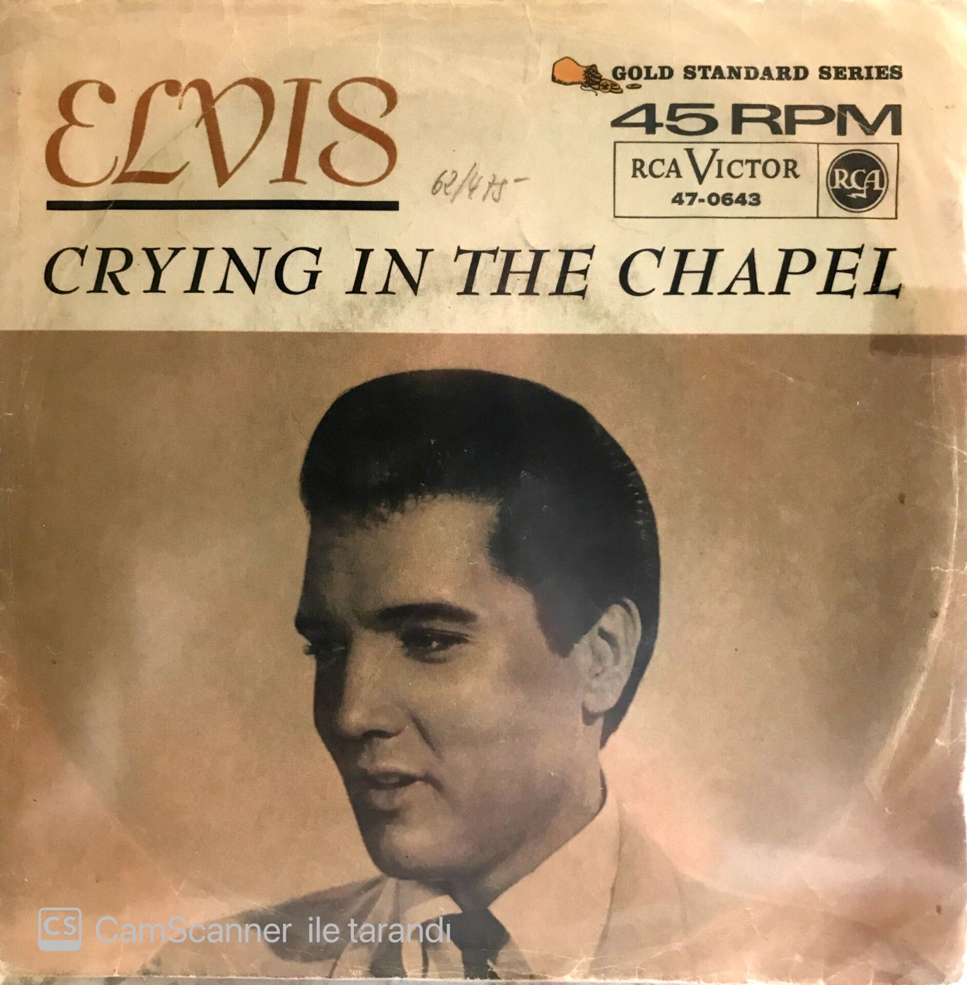 Elvis Presley - crying in the Chapel 45lik
