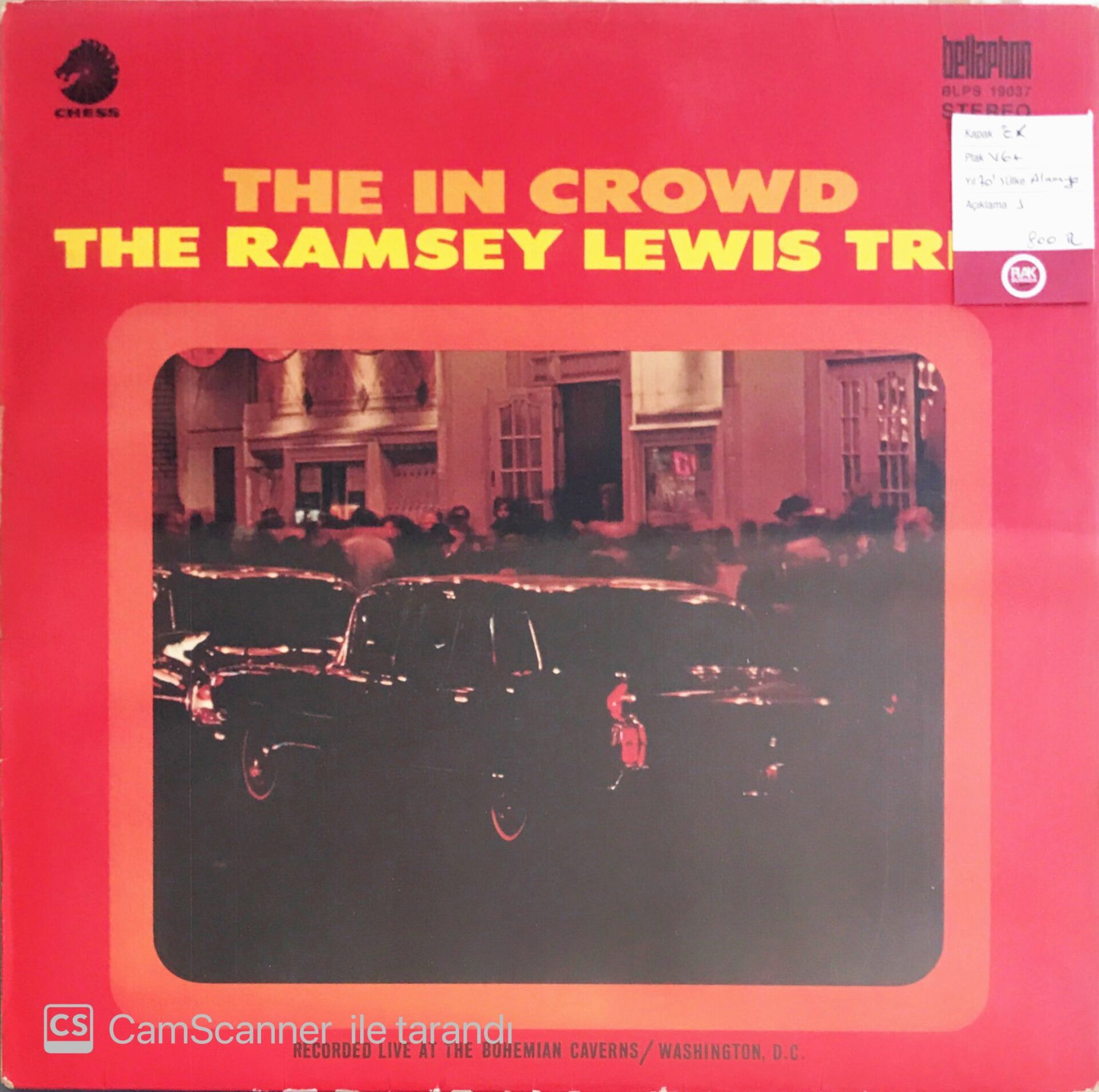 The Ramsey Lewis Trio - The In Crowd - LP