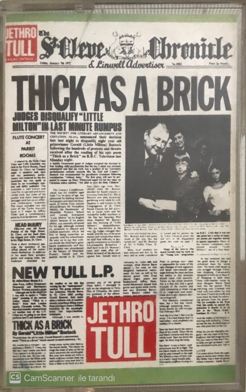 Jethro Tull Thick As A Brick KASET