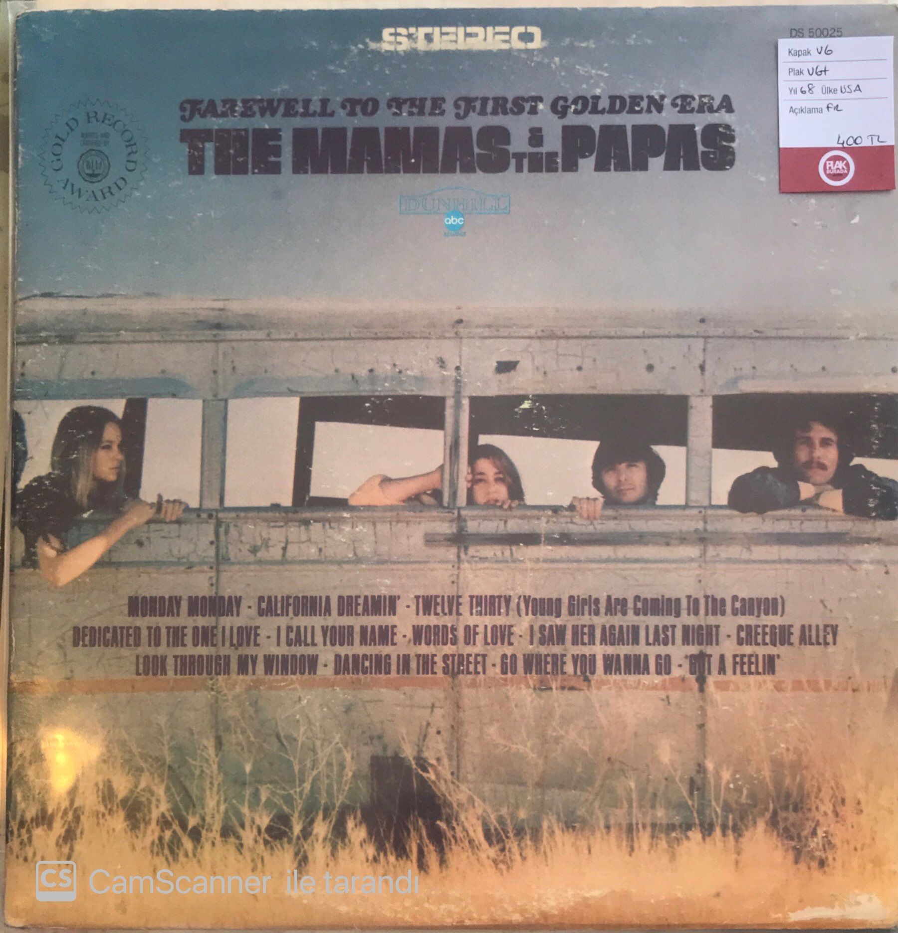 Farewell To The First Golden Era The Mamas & The Papas LP