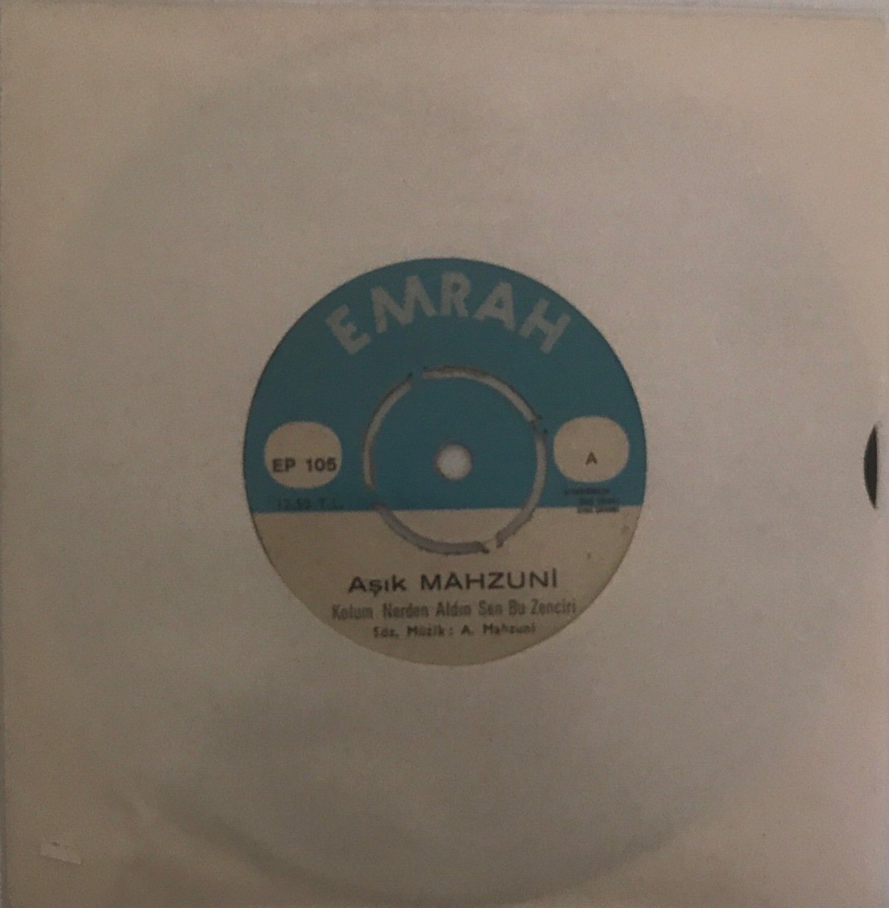 Aşık Mahzuni Kolum Nerden Aldın Sen Bu Zenciri 45lik