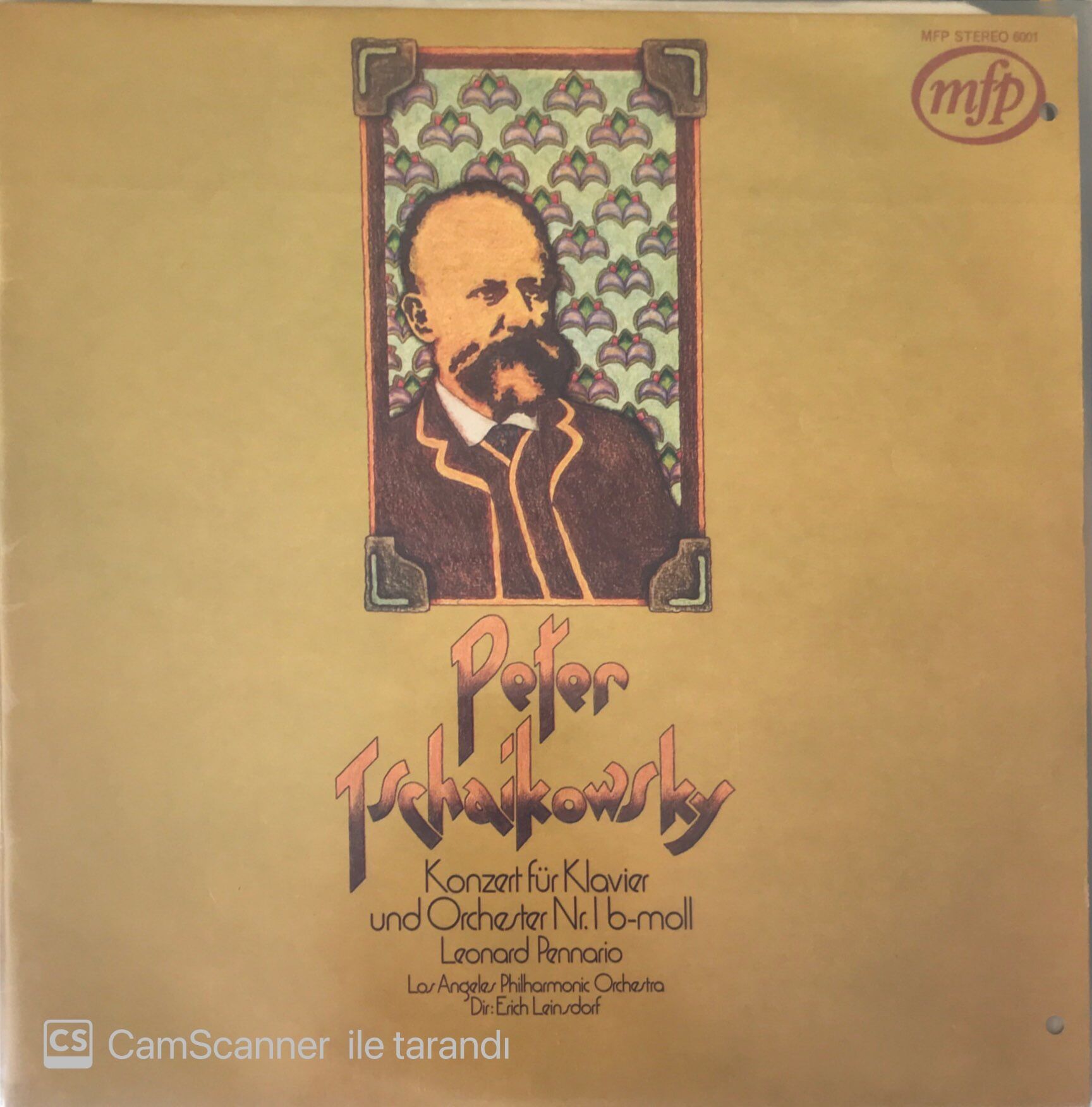 Peter Tschaikowsky Konzert Für Klavier und Orchester Nr. I b-moll LP