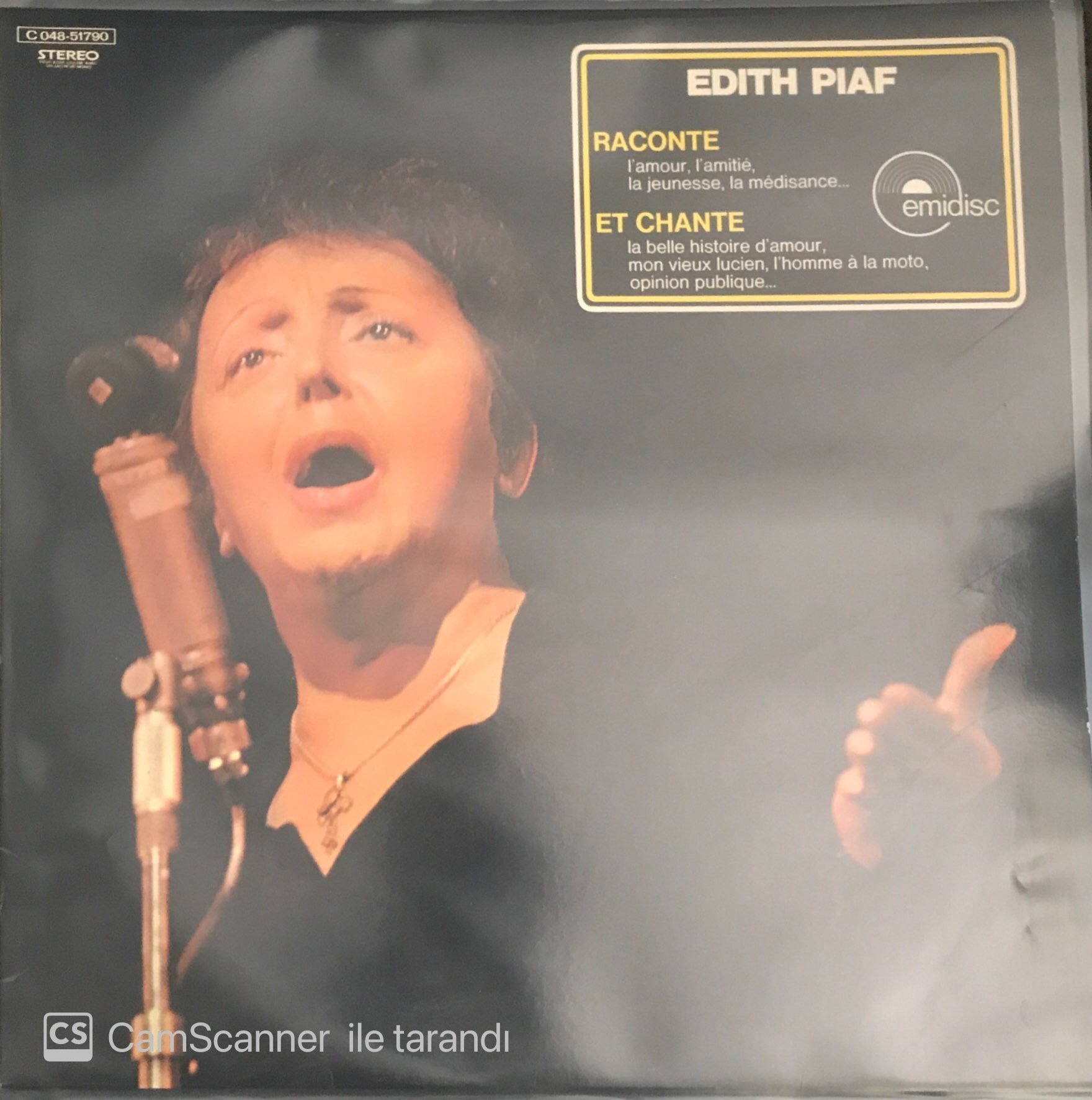 Edith Piaf Raconte Et Chante LP