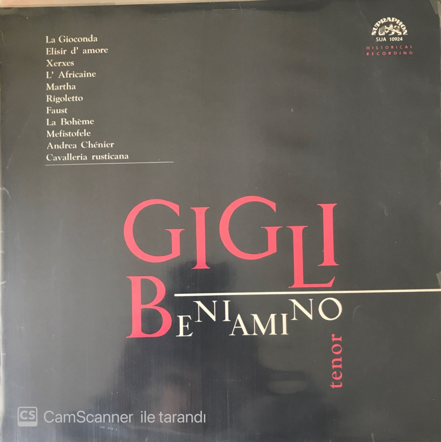 Benıamıno Gigli Tenor Recital LP
