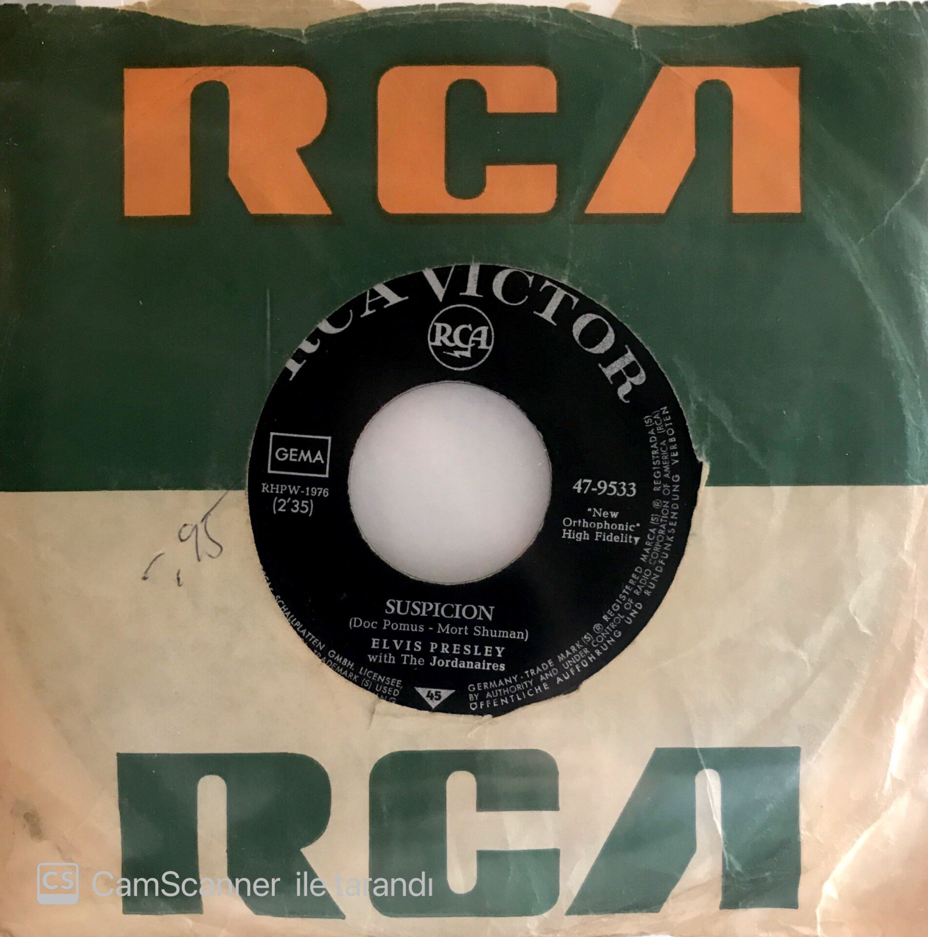 Elvis Presley - Suspicion 45lik