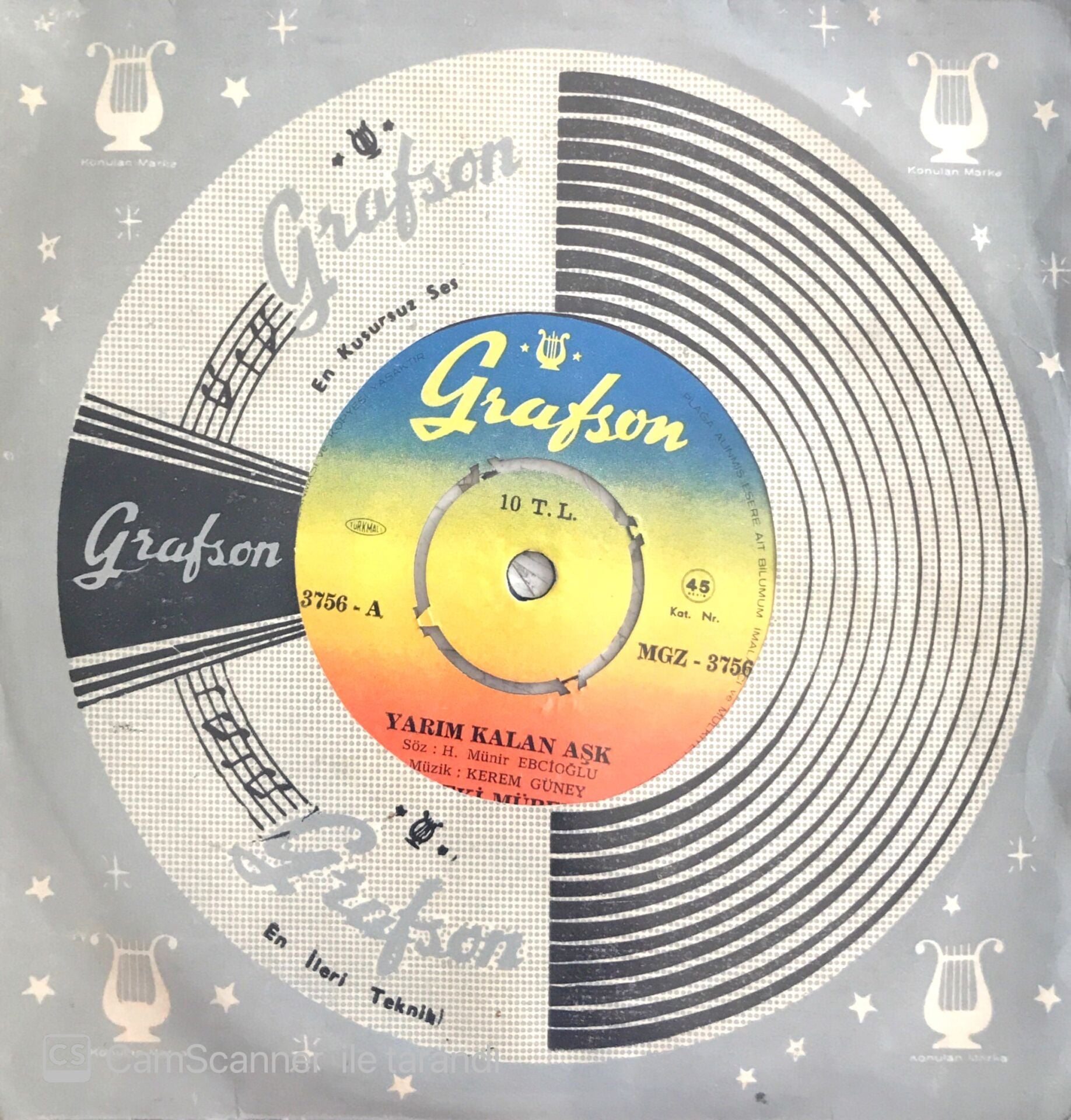 Zeki Müren / Yarım Kalan Aşk 45'lik