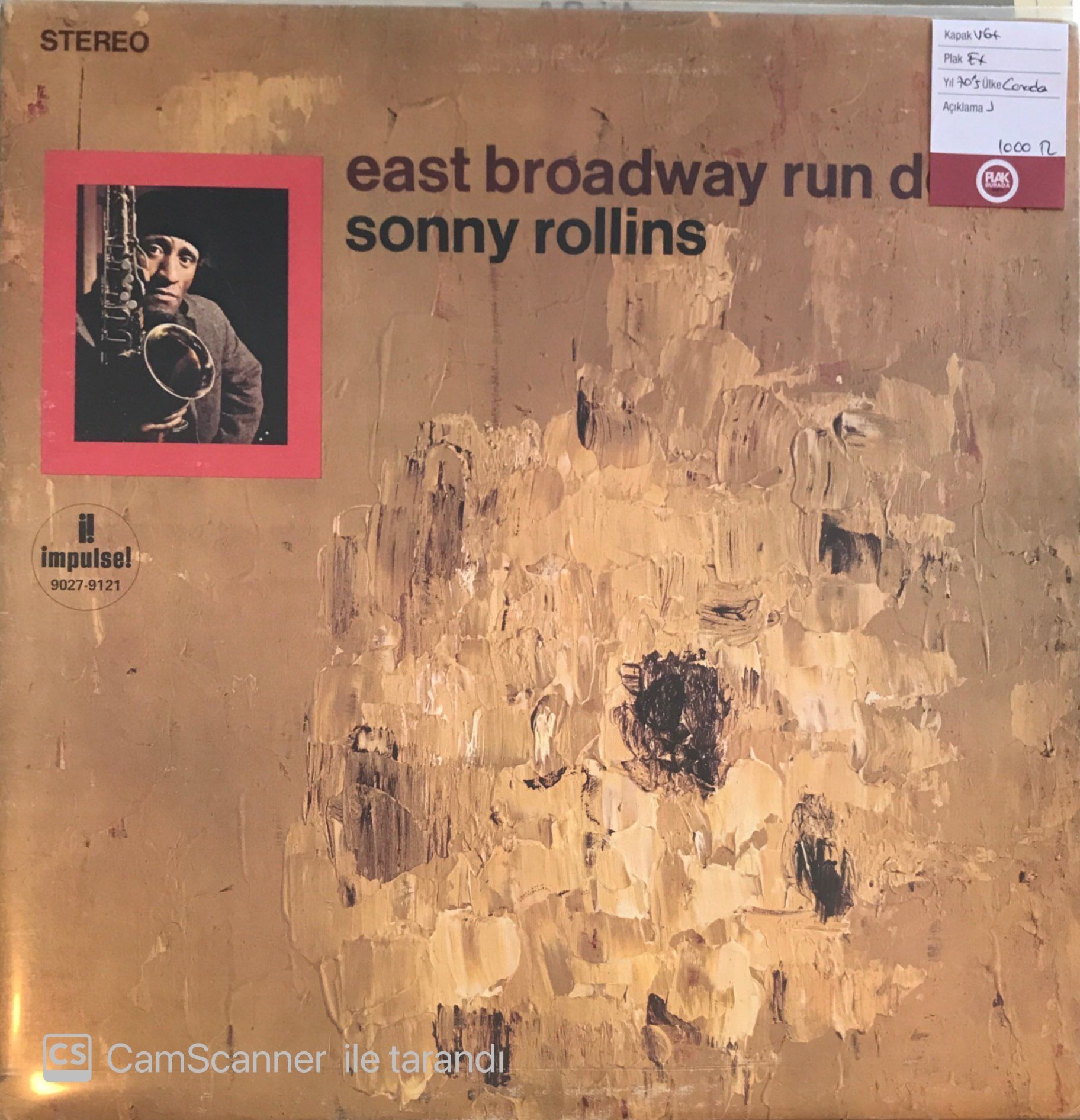 Sonny Rollins - East Broadway Run Down LP