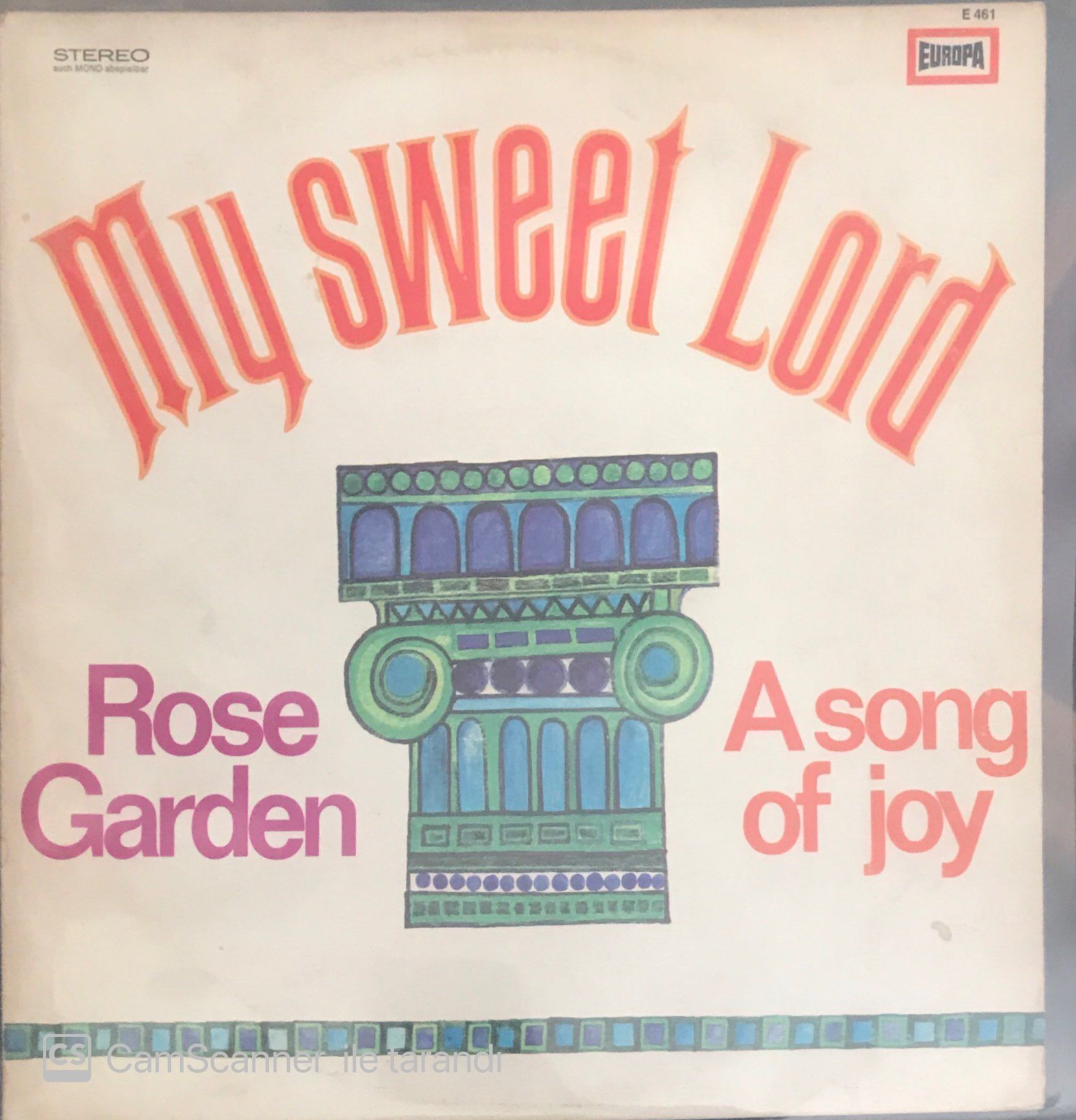 My Sweet Lord Rose Garden A Song Of Joy LP