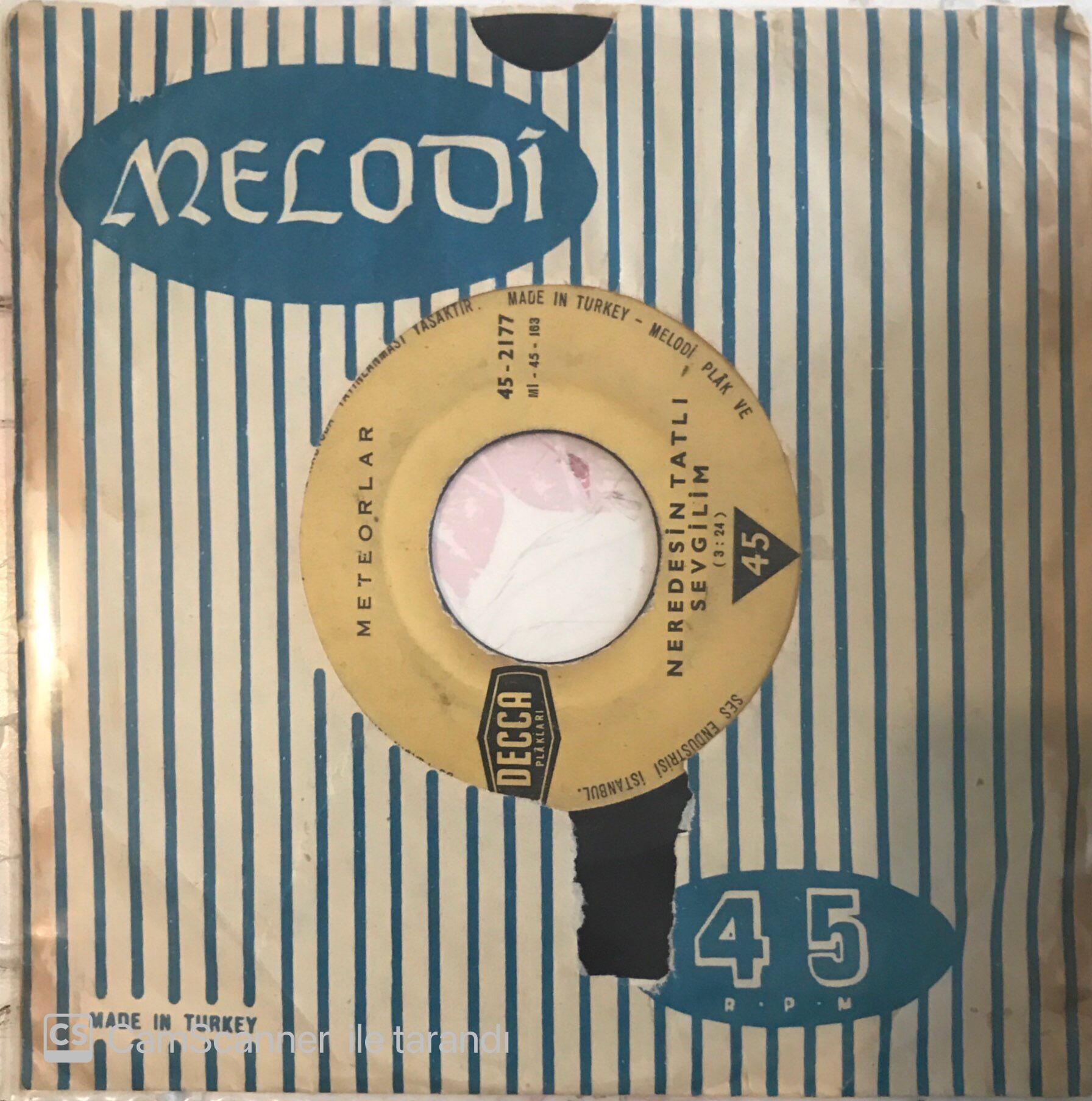 Meteorlar Neredesin Tatlı Sevgilim 45lik