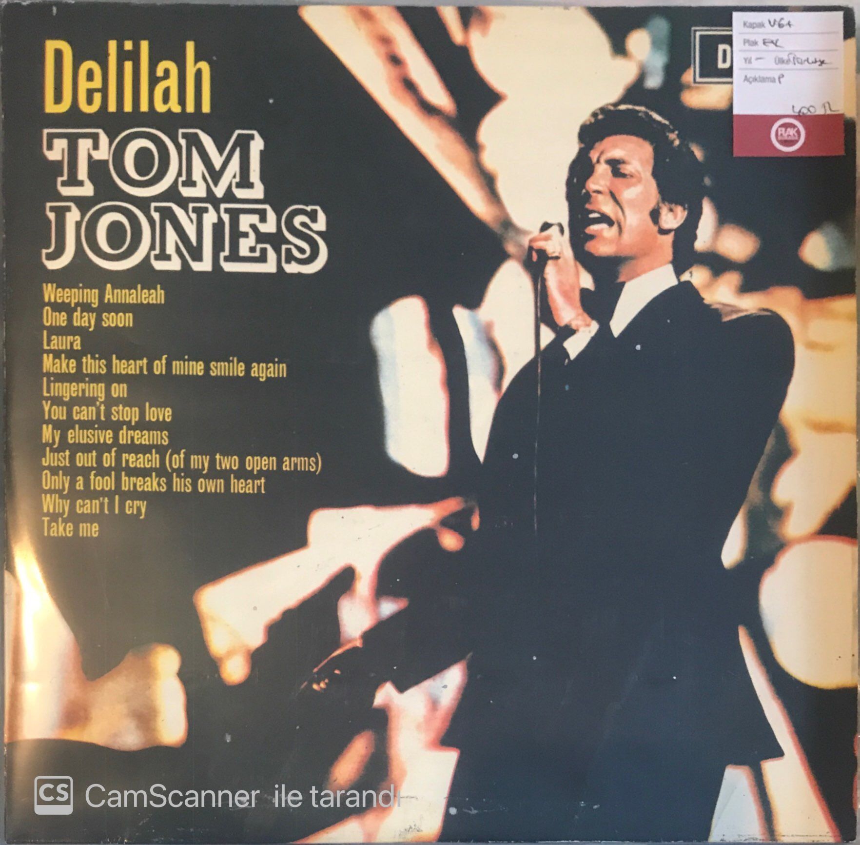 Tom Jones - Delilah LP
