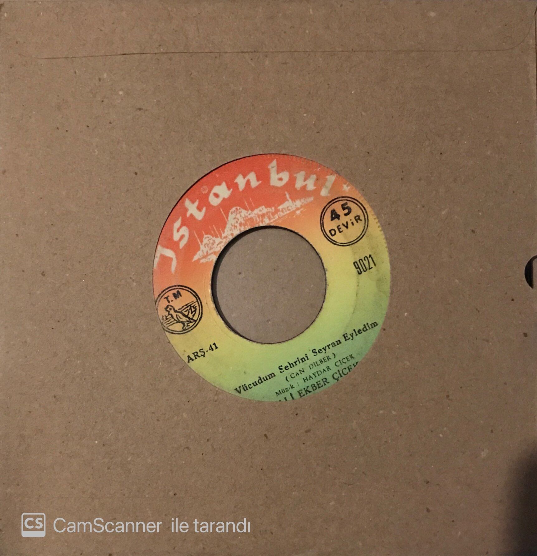 Ali Ekber Çiçek - Vücudum Sehrini Seyran Eyledim 45lik