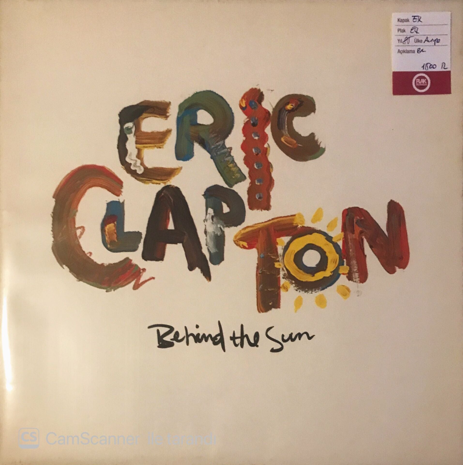 Eric Clapton Behind The Sun LP