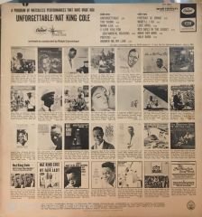 Nat King Cole Unforgettable LP