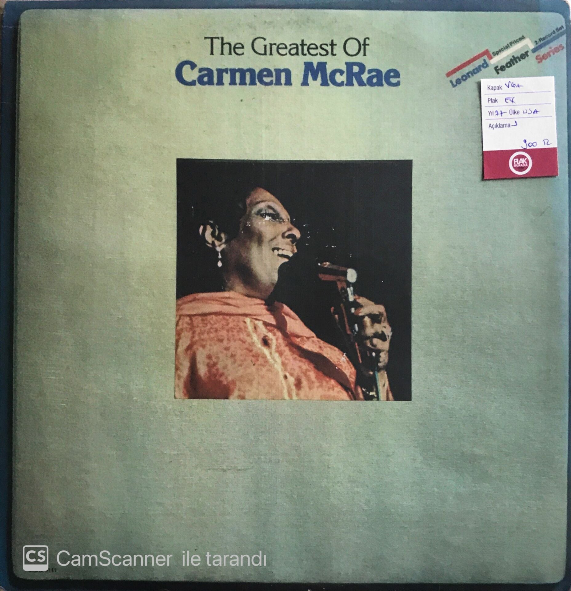 Carmen Mcrae - The Greatest Of - LP