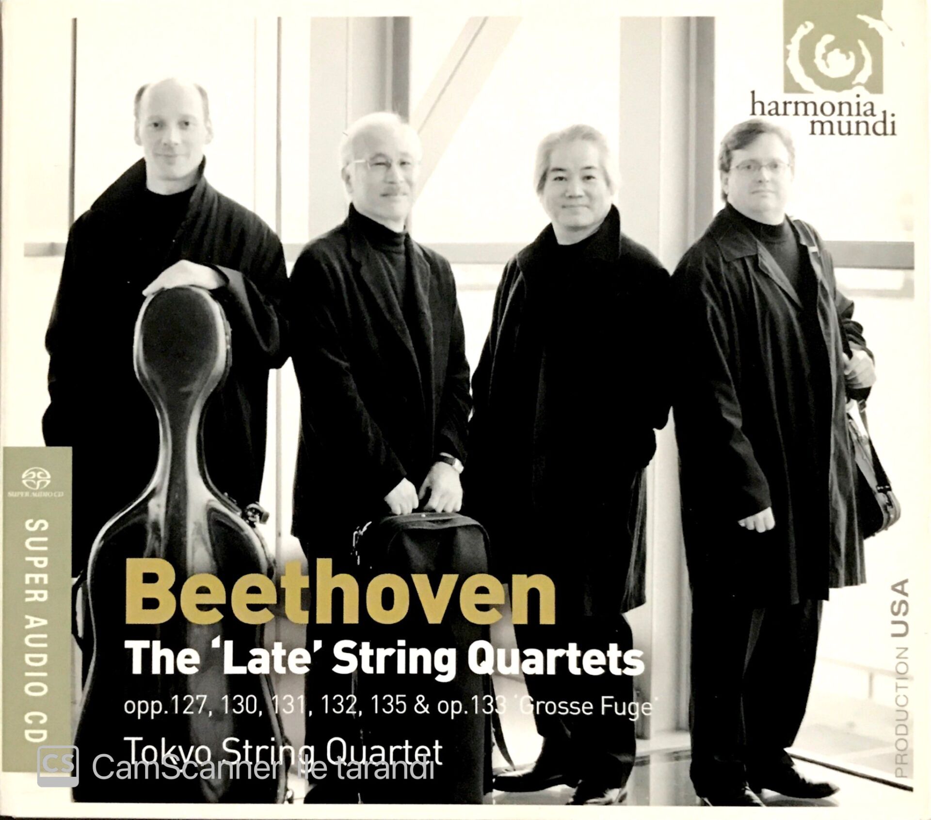 Beethoven The Late String Quartet Tokyo String Quartet (3 CD) CD