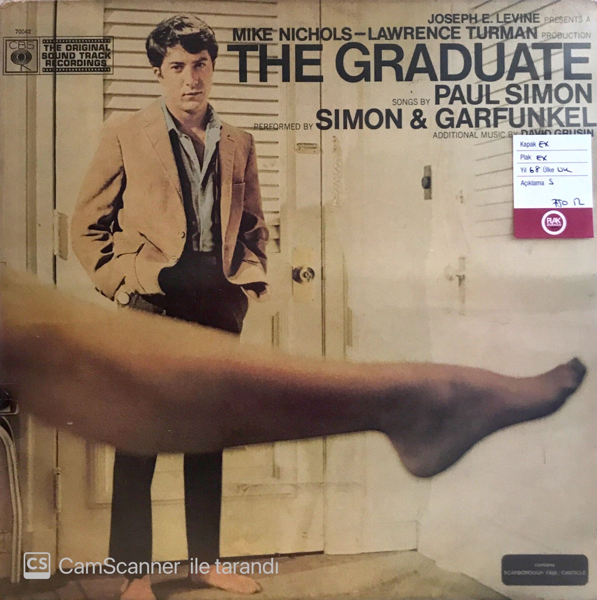Simon And Garfunkel The Graduate Original Soundtrack LP
