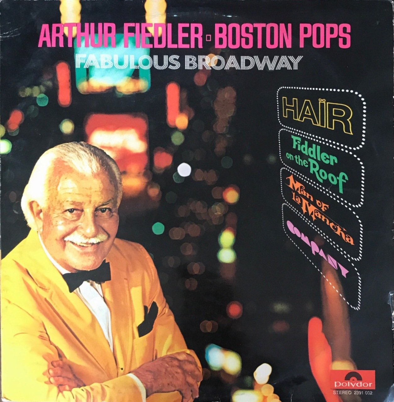 Arthur Fiedler Boston Pops Fabulous Broadway LP