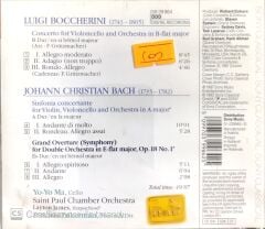 Boccherini - Bach / Orchestral Works - MA - Zukerman CD