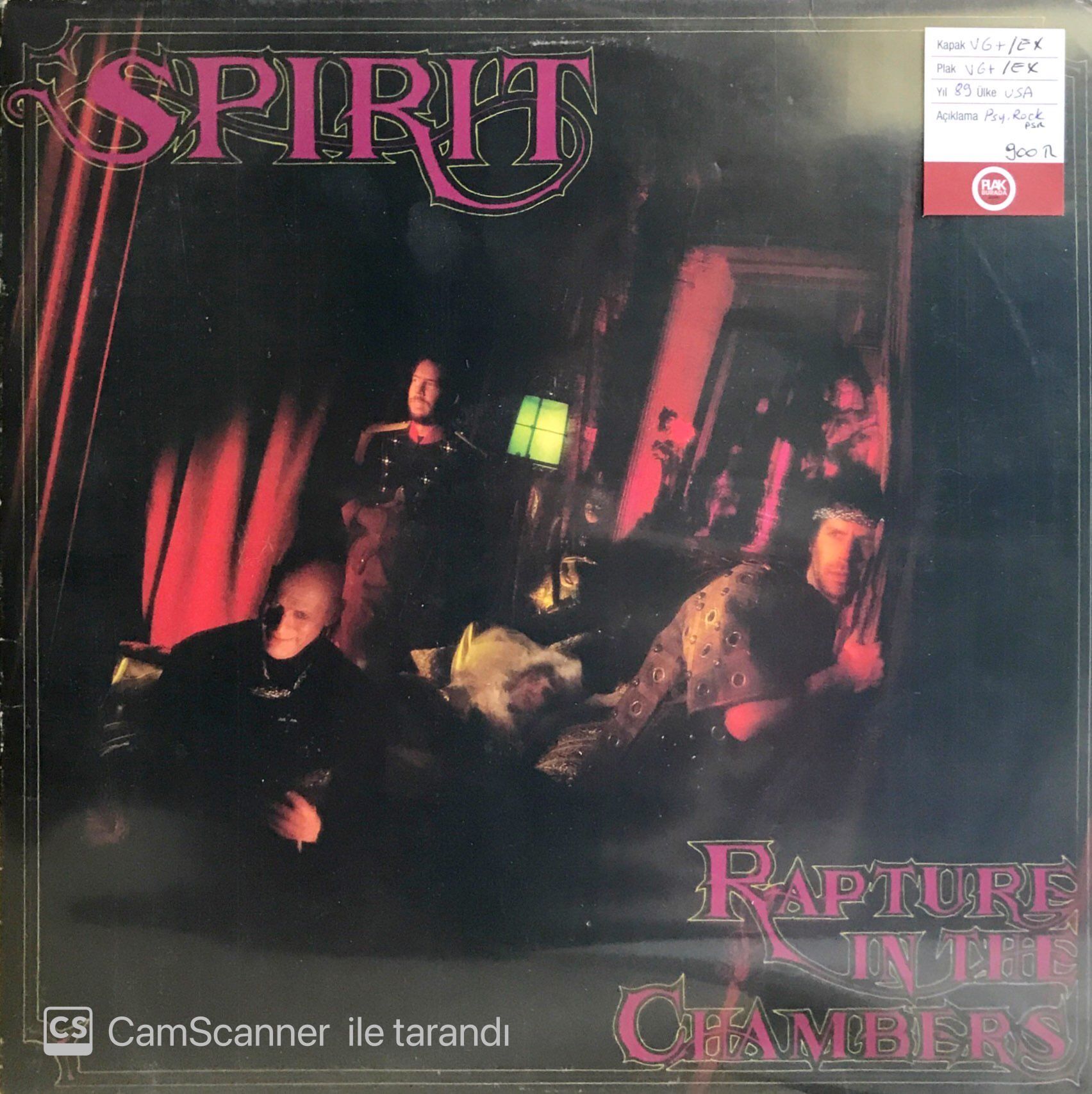 Spirit / Rapture In The Chambers LP