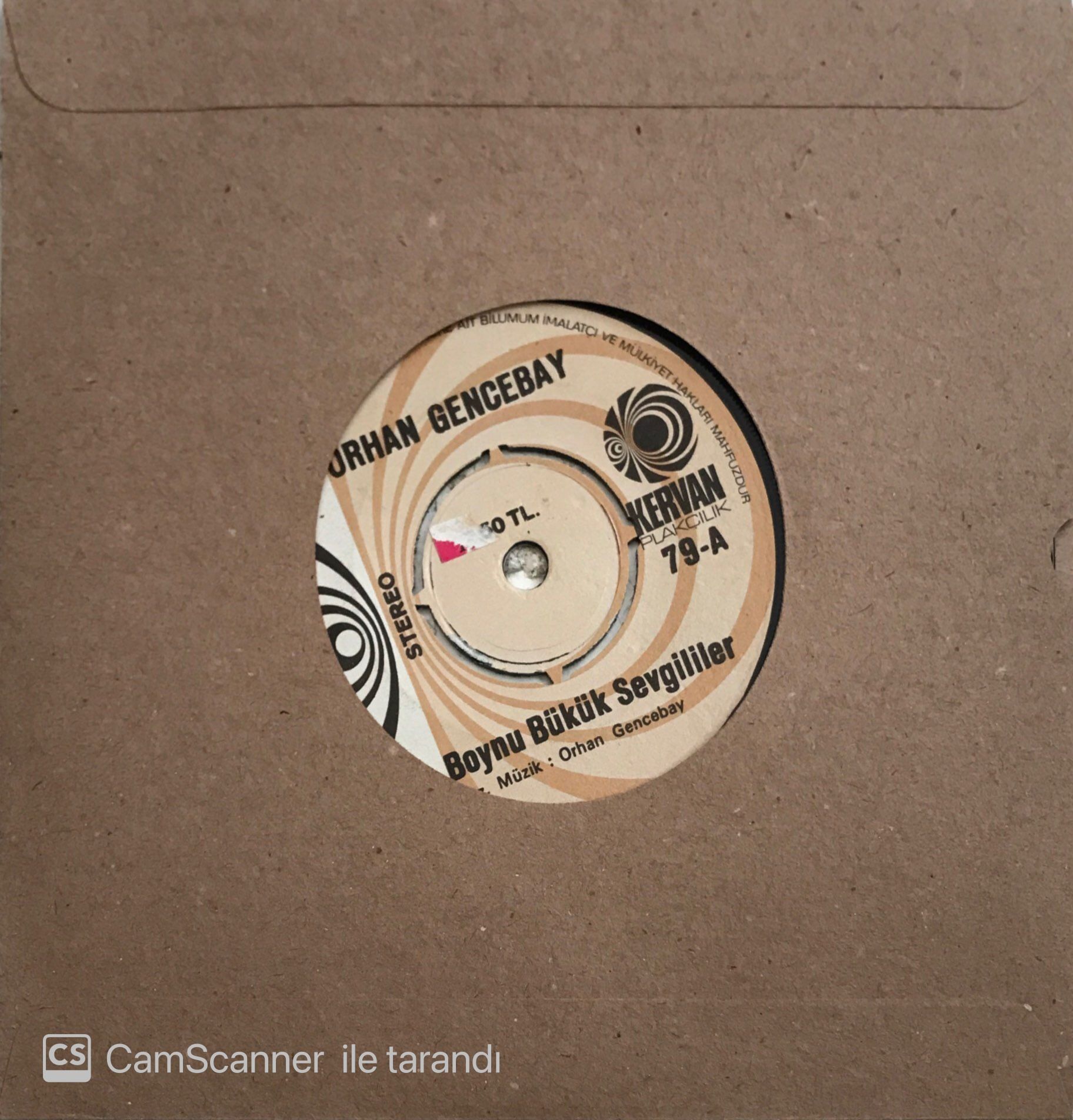 Orhan Gencebay Boynu Bükük Sevgililer 45lik