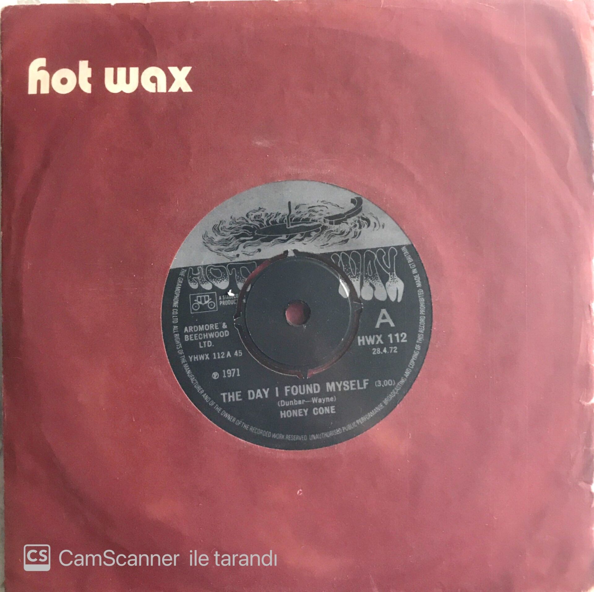Honey Cone / The Day I Found Myself 45'lik