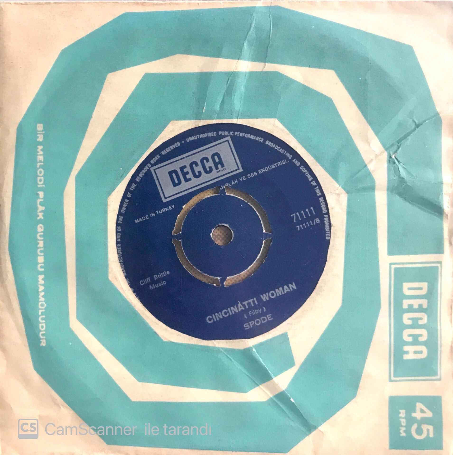 Spode / Singalong Song 45'lik