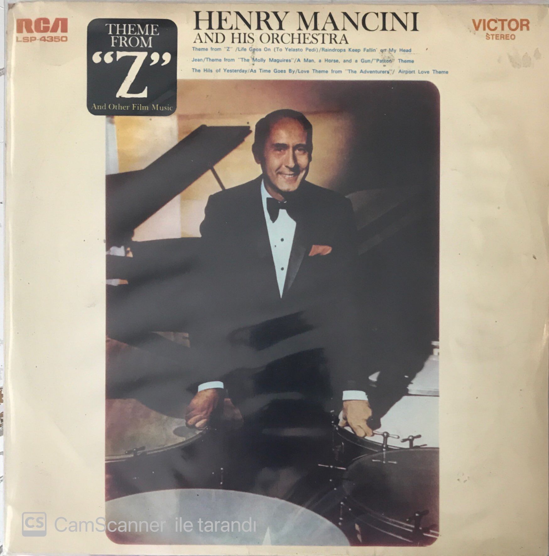 Henry Mancini Theme From Z And Other Film Music LP