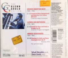 The Glenn Gould Edition / Gould Meets Menuhin: Bach - Beethoven - Schoenberg CD