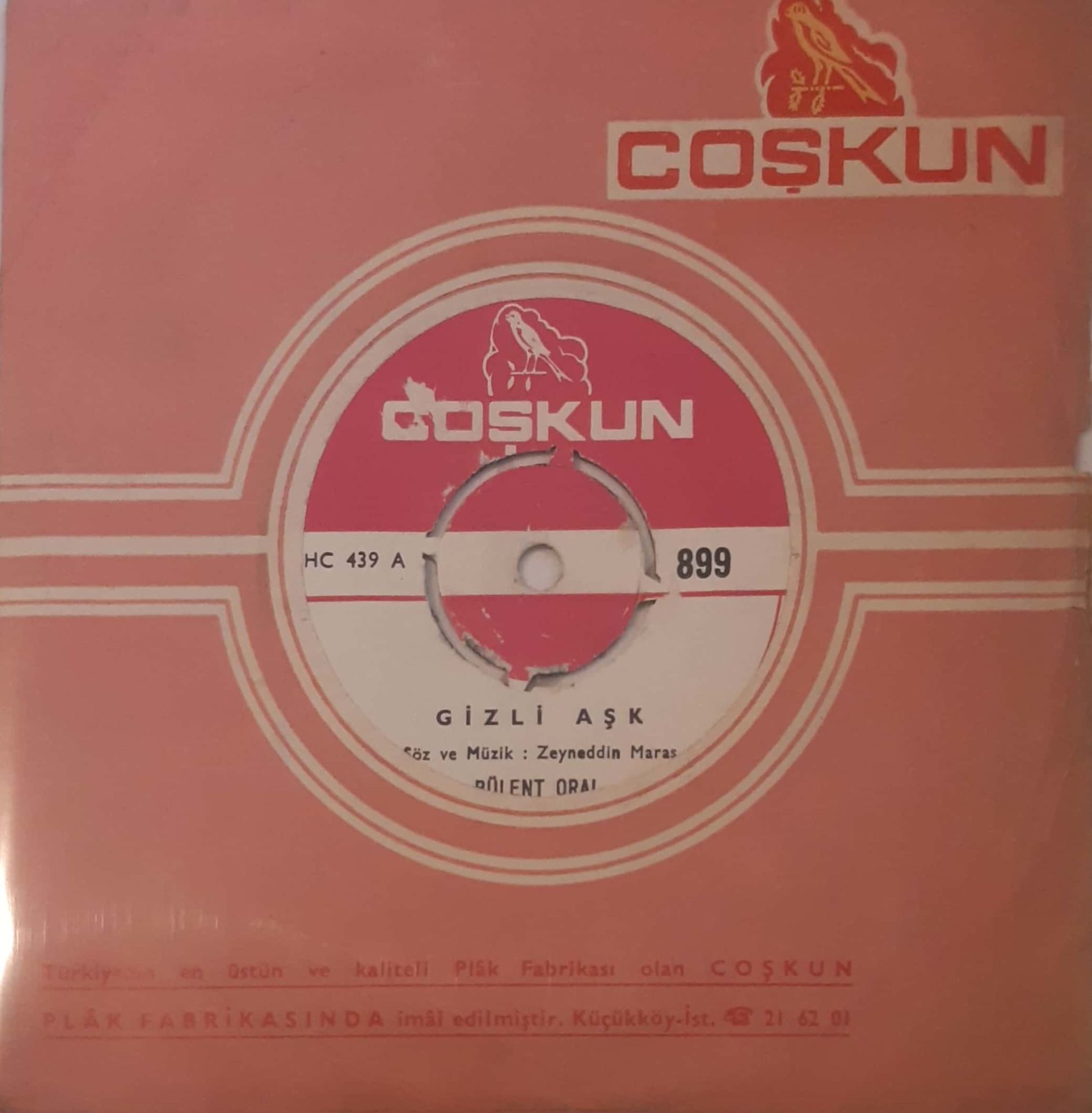 Bülent Oral Gizli Aşk 45lik