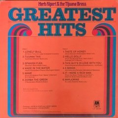 Herb Alpert&The Tijuana Brass Greatest Hits LP