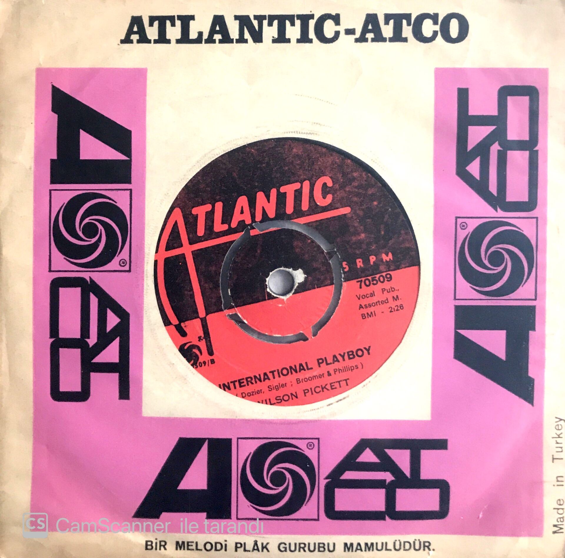 Wilson Pickett / Internatinol Playboy 45'lik