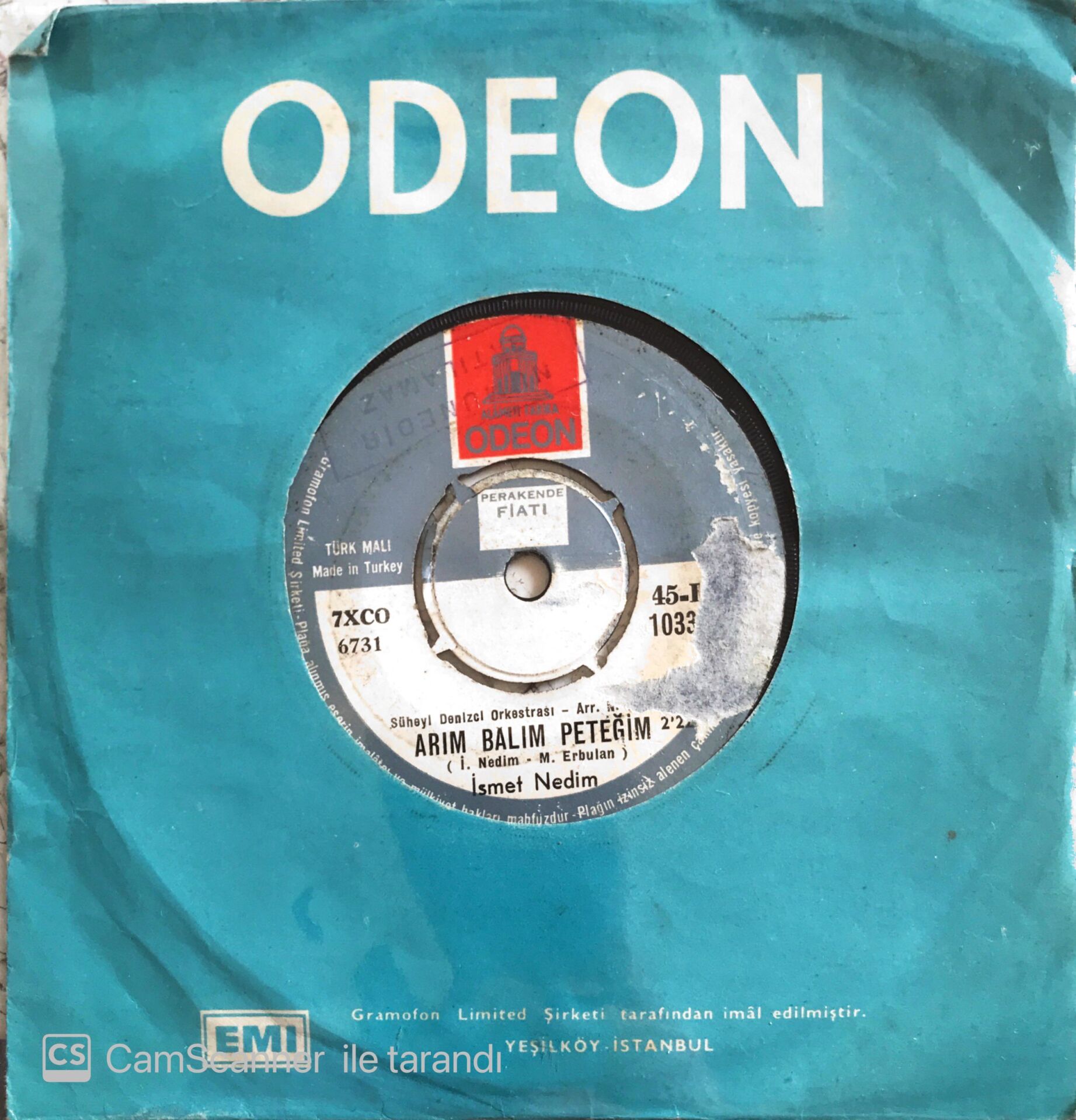 İsmet Nedim - Adını Anmayacağım/Arım Balım Peteğim - 45'lik