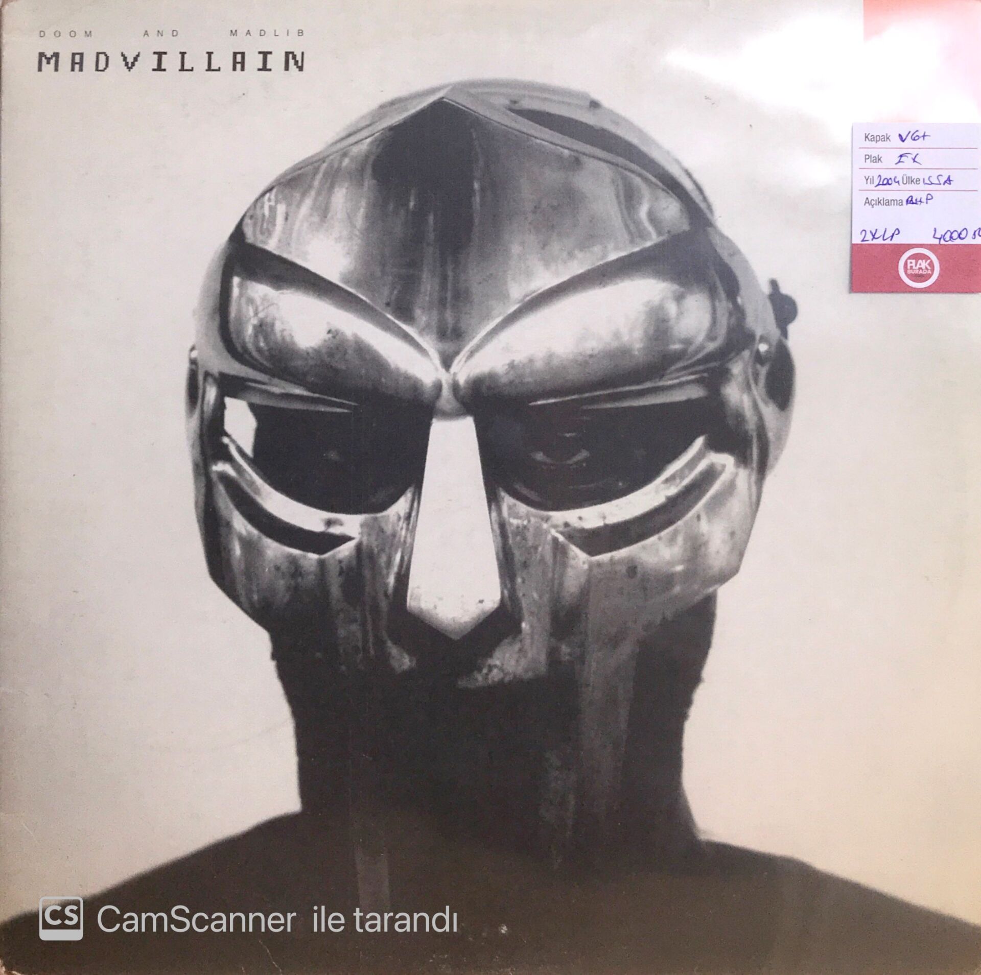 Doom And Madlib / Madvillain Double LP