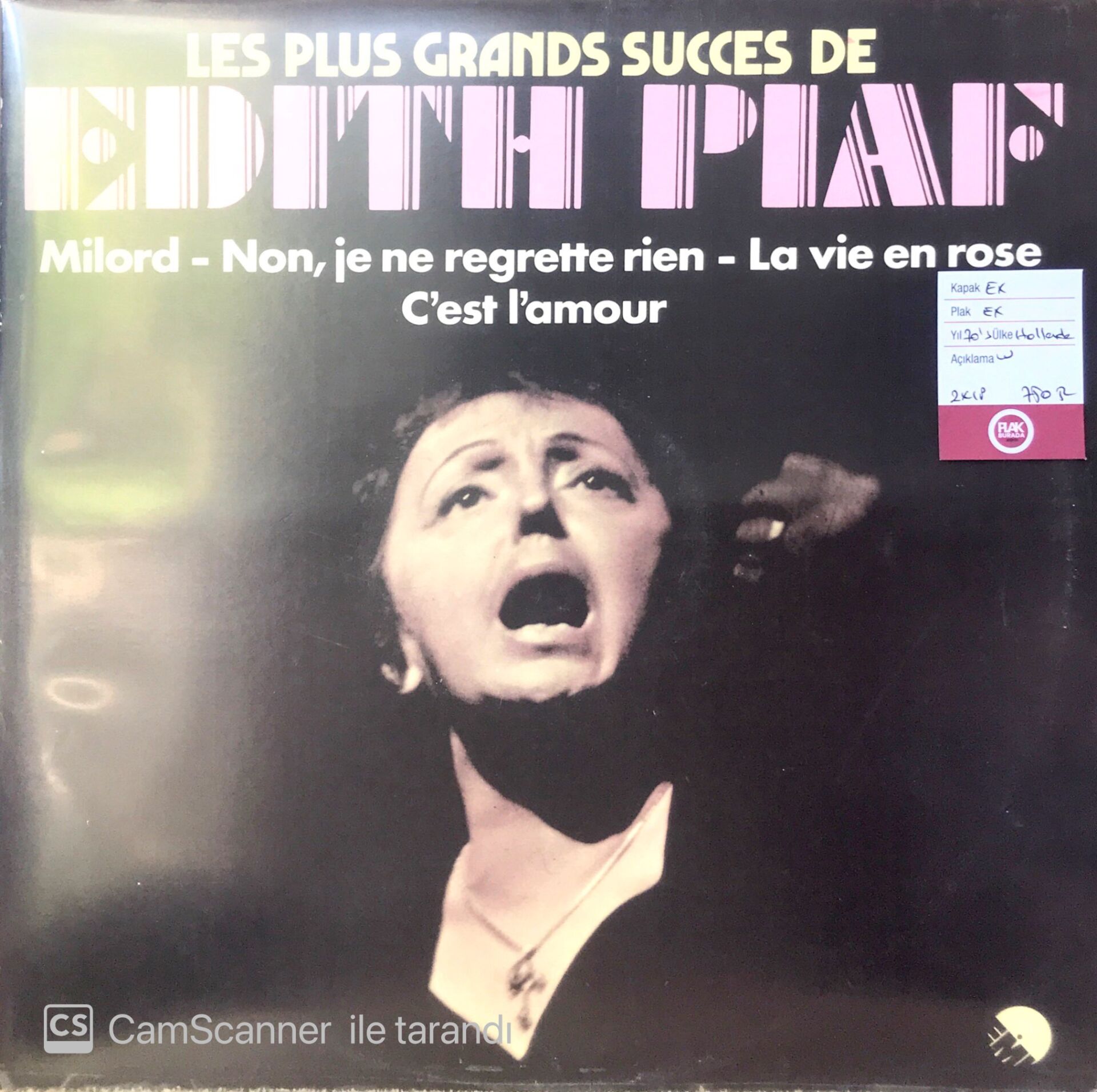 Edith Piaf / Les Plus Grands Succes De LP
